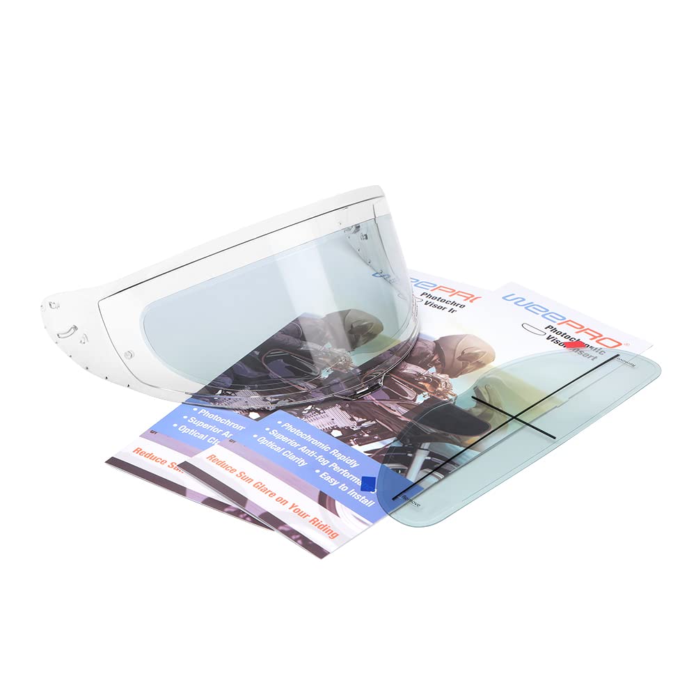 Photochromic Anti-Fog Helmet Visor Film,Auto Tint Transition Film For Motorcycle Helmet Visor From Clear To Tinted For Riding Al