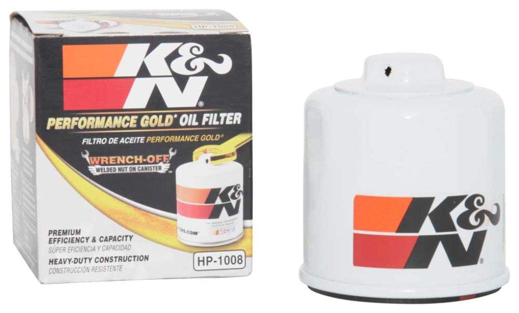 K&N Oil Filter For Select Infiniti, Mazda, Nissan, Subaru Vehicles - Hp-1008