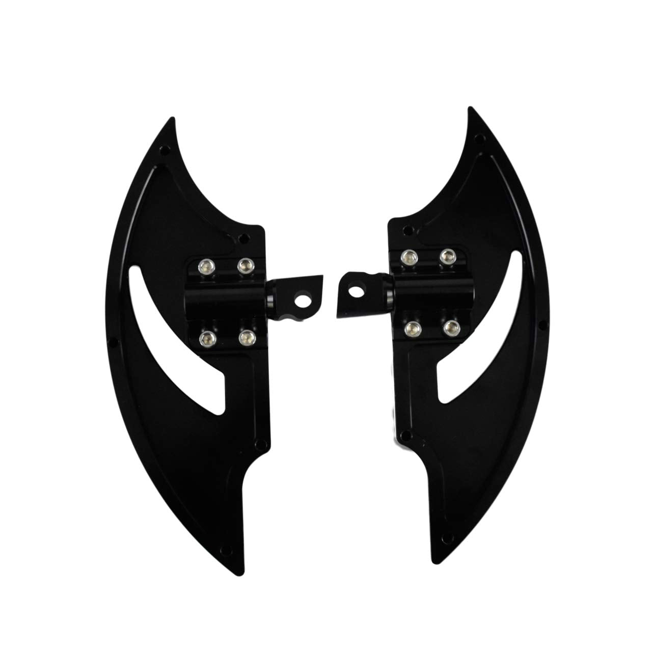 HDBUBALUS Motorcycle Floorboards Aluminum Male Mount Foot Pegs Floor Board Black Fit for Harley Touring Electra Glide Road Glide