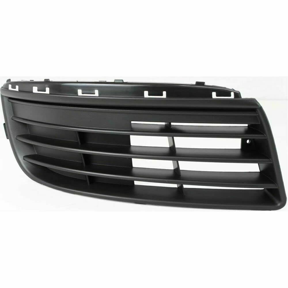Dat Auto Parts Front Right Passenger Side Bumper Cover Cover Grille Insert Trim Replacement For 2005-2010 Volkswagen Jetta Black