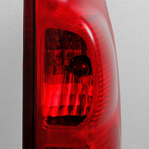 Akkon - For Chevy Avalanche 1500 2500 Pickup Truck Red Clear Tail Light Tail Lamp Driver Left Side Replacement