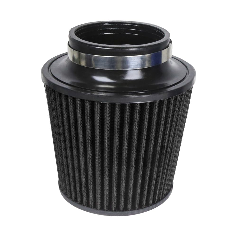 Kyostar Universal Carbon Fiber 3.5 Inch 89Mm Air Intake Cone Filter Replacement Quality Dry Air Filter, Black