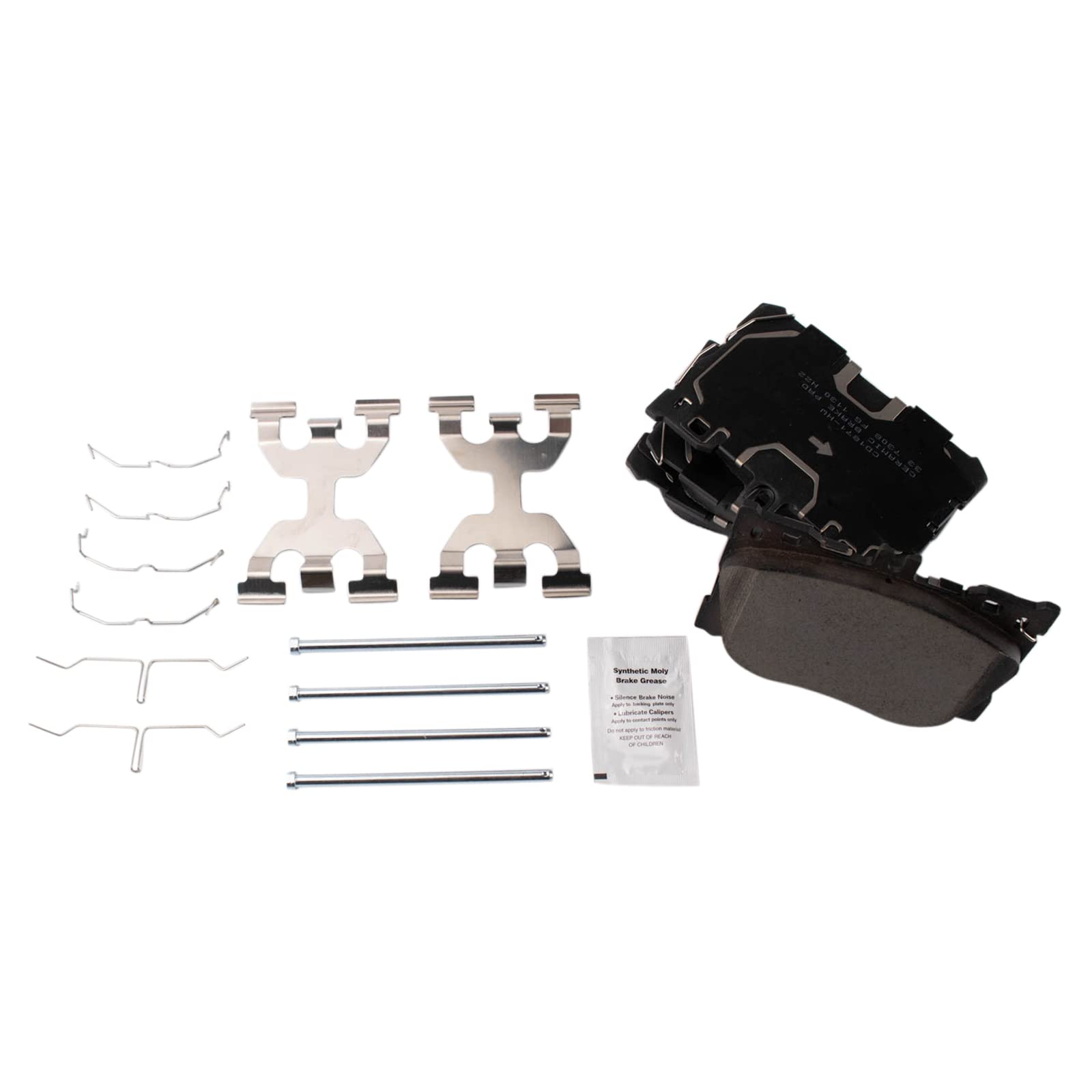 Trq Ceramic Front Brake Pads Compatible With 2017-2018 Mercedes-Benz C43 Amg, 2016-2018 Glc300, Glc43 Amg