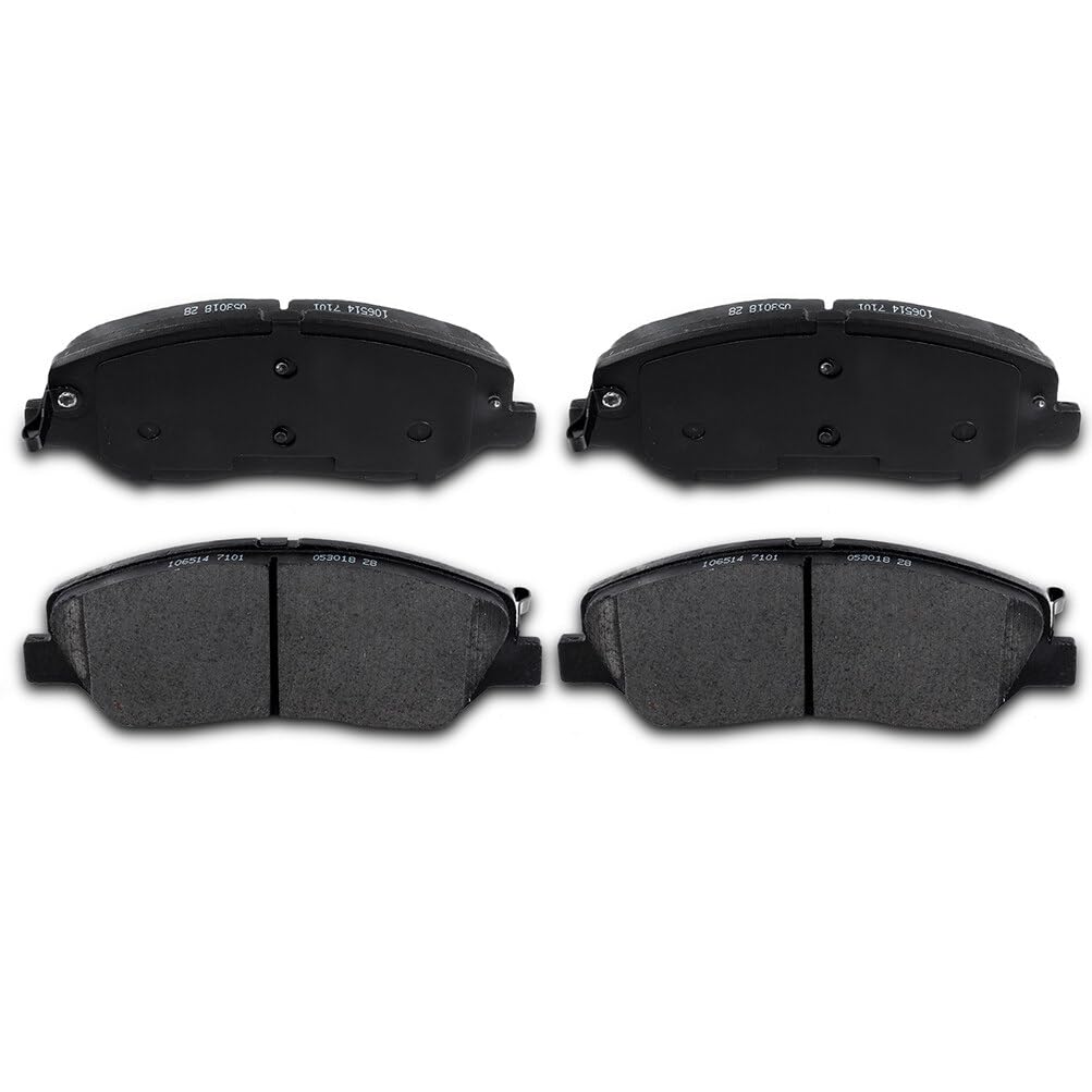 Eccpp D1202-8322 4Pcs Front Ceramic Disc Brake Pad Set Fit For Hyundai Entourage 2007-2010,For Hyundai Santa Fe 2007-2009 2013-2