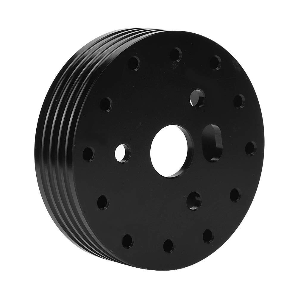 Lenkrad Nabe Adapter,Universal Steering Wheel Hub Kit,Steering Wheel Adapter,Automotive Steering Wheels,1In Aluminum Steering Wheel Hub Spacer For 5 6 Hole Wheels To 3 Hole Adapter(Black)