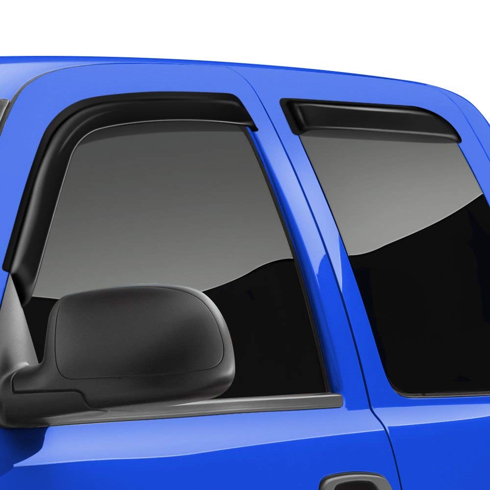 Trailfx Rain Guard Tape On Window Vent Visors Acrylic With A Smoke Tint 4 Piece Compatible With Wrangler Jl 18-19 - 4250H