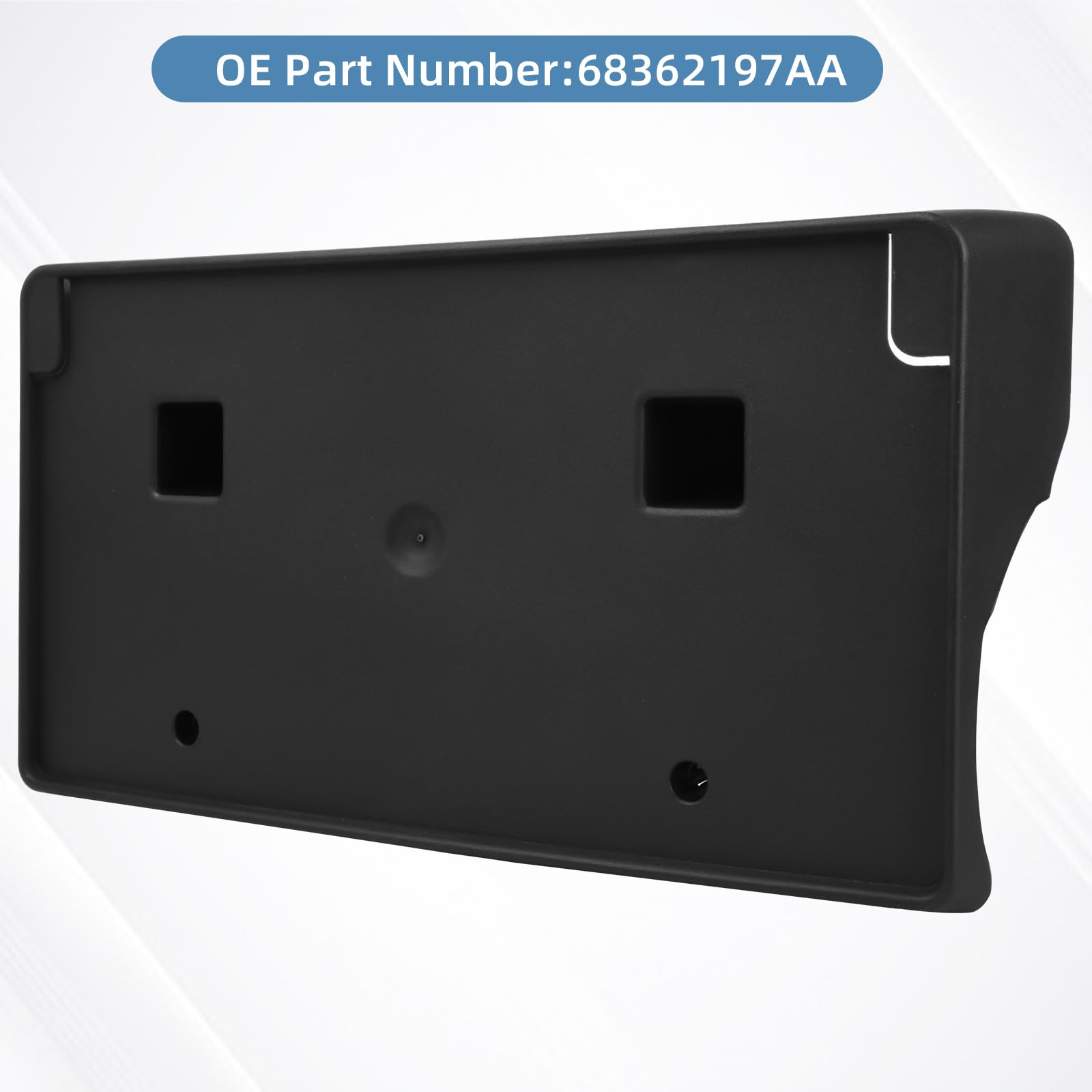 OKPARZ Replacement for Front Bumper License Plate Frame Bracket Ram 2500 3500 4500 5500 2019 2020 2021 2022 68362197AA