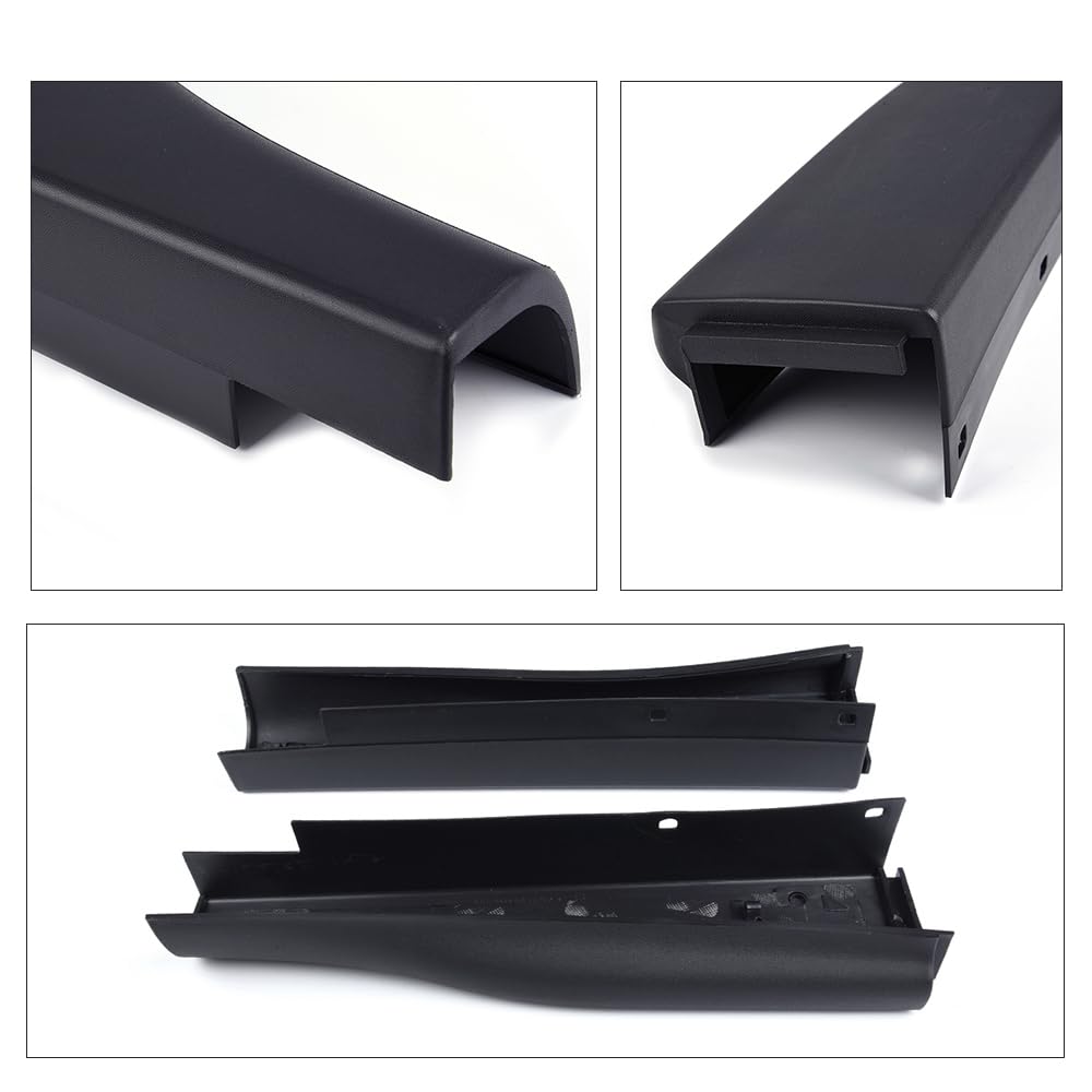 Pit66 Step Side Tailgate Molding Cap,Compatible With 2008-2016 Ford F-250 F-350 Super Duty With Flex Step, Flexible Molding Trim