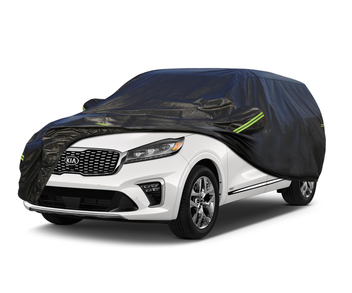 Koukou Waterproof Suv Car Cover Suitable For Kia Sorento From 2002 To 2025, 7 Layers Windproof All Weather Waterproof Outdoor Co