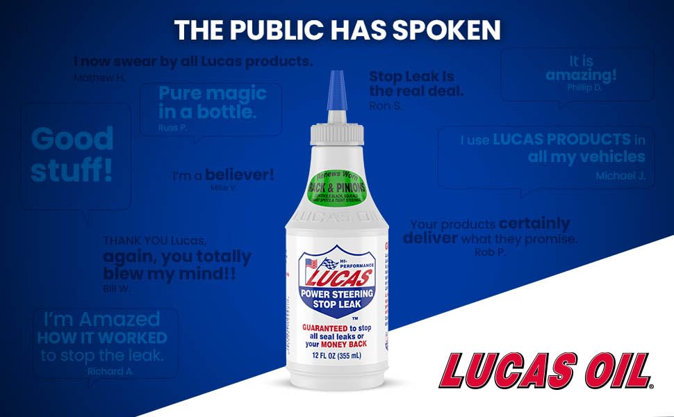 Lucas Oil Power Steering Stop Leak 12 Oz.