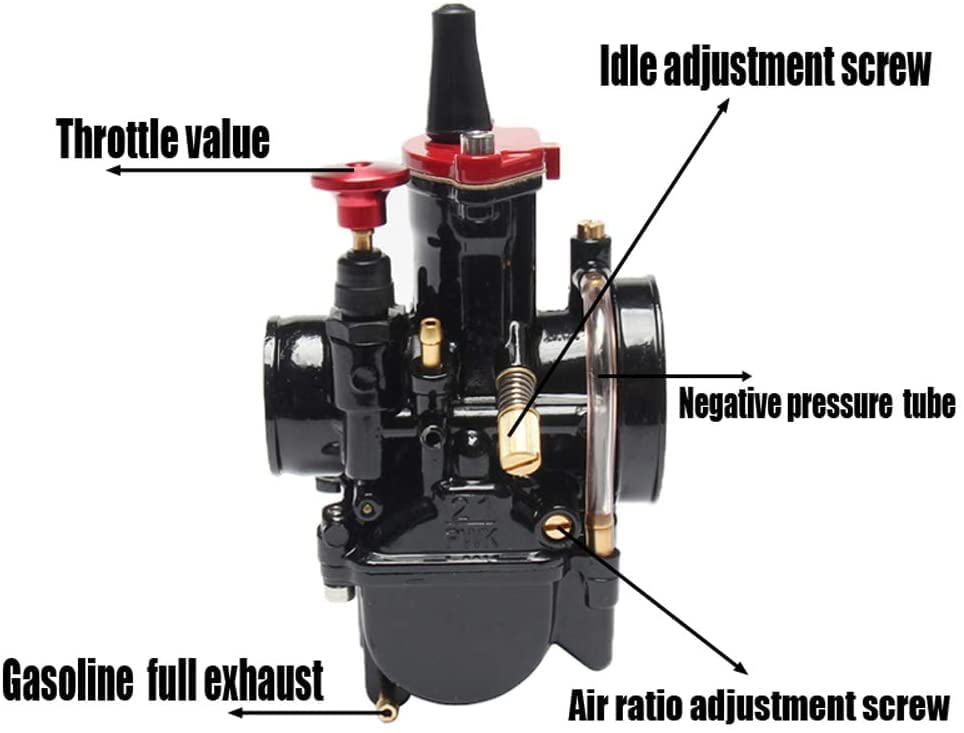 Jxmoto Pwk Carburetor 21 24 26 28 30 32 34Mm Racing Carb Universal 2T 4T Engine Dirt Bike Motocross Motorcycle Scooter Atv Quad (34Mm) (C-1)