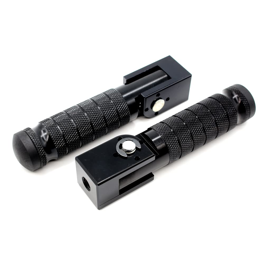 Universal Motorcycle Bicycle Folding Foot Pegs 90 Degree Foldable Electric Motorbike Passenger Footrests Rearsets Rear Set Footp