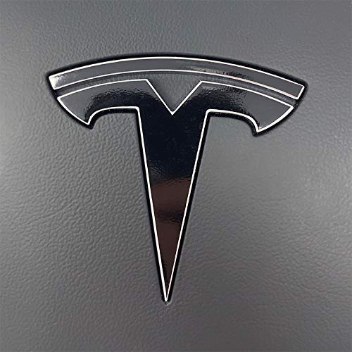 Logo Decal Wrap For Tesla Model Y, 11-Pc Set (Gloss Black)