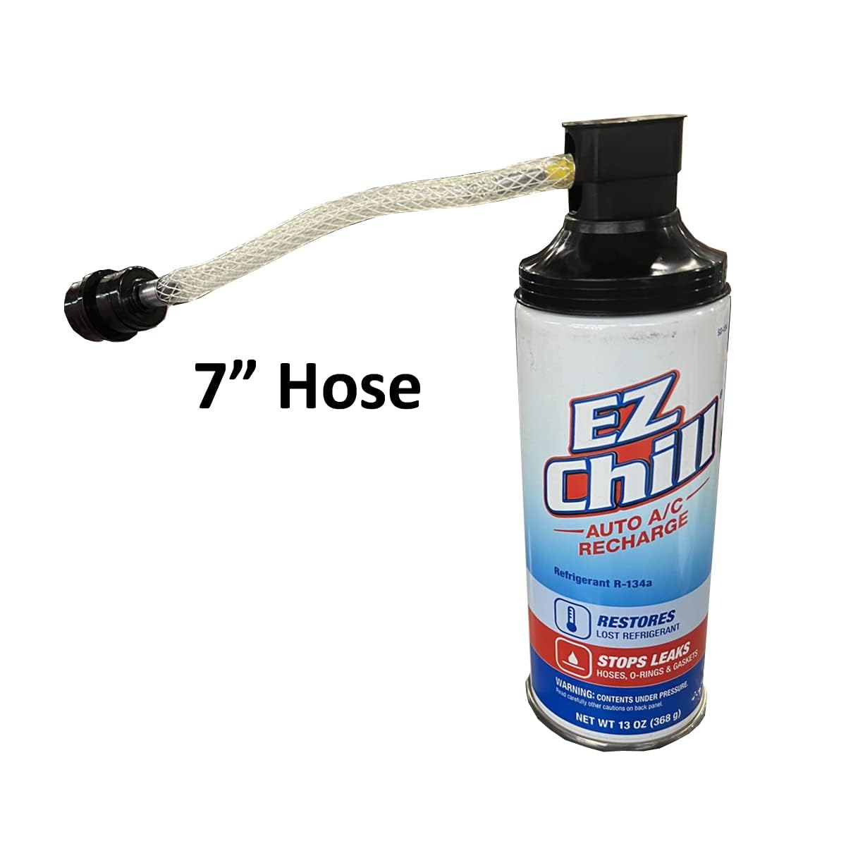Interdynamics Ez Chill Car Air Conditioner Refrigerant Stop Leak Kit In O Rings, Hoses And Gaskets, Restores Lost Refrigerant , Includes Disposable Recharge Hose, 13 Oz