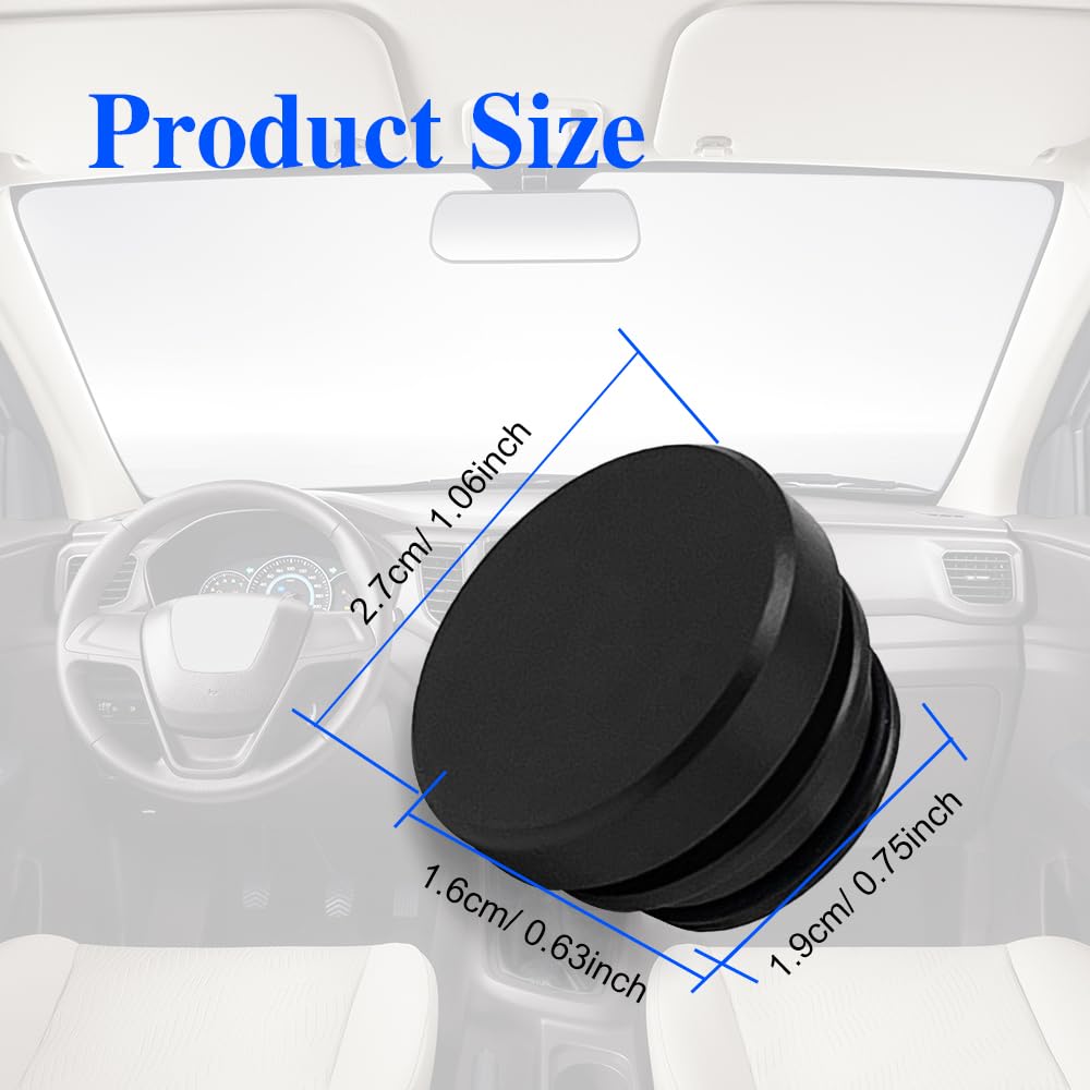 Car Cigarette Lighter Plug Cover, Aluminum Cigarette Lighter Socket Cover Cap, Universal Waterproof Dustproof Plug Cover Fit for