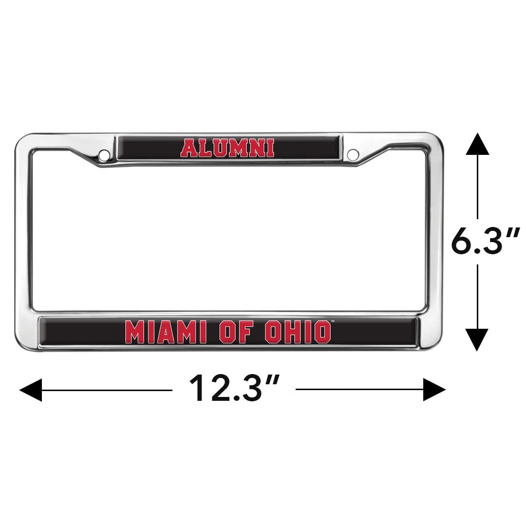 GRAPHICS & MORE Miami University Alumni Metal License Plate Frame - Full Size, One Size