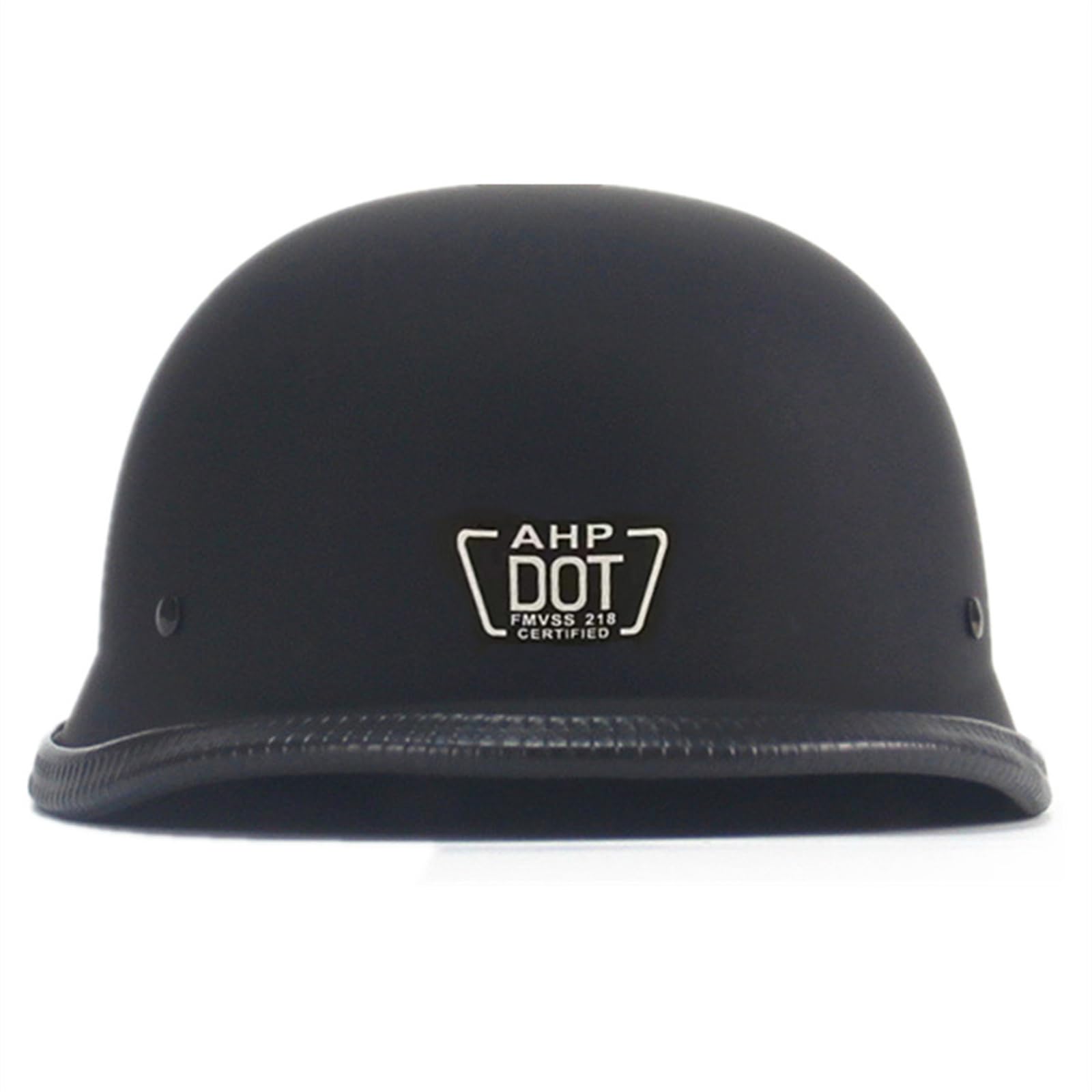 German Style Motorcycle Helmet,Adult Half Helmet Open Face Dot Approved, Motorcycle Cruiser Scooter Cool Helmet (Medium, Matte B