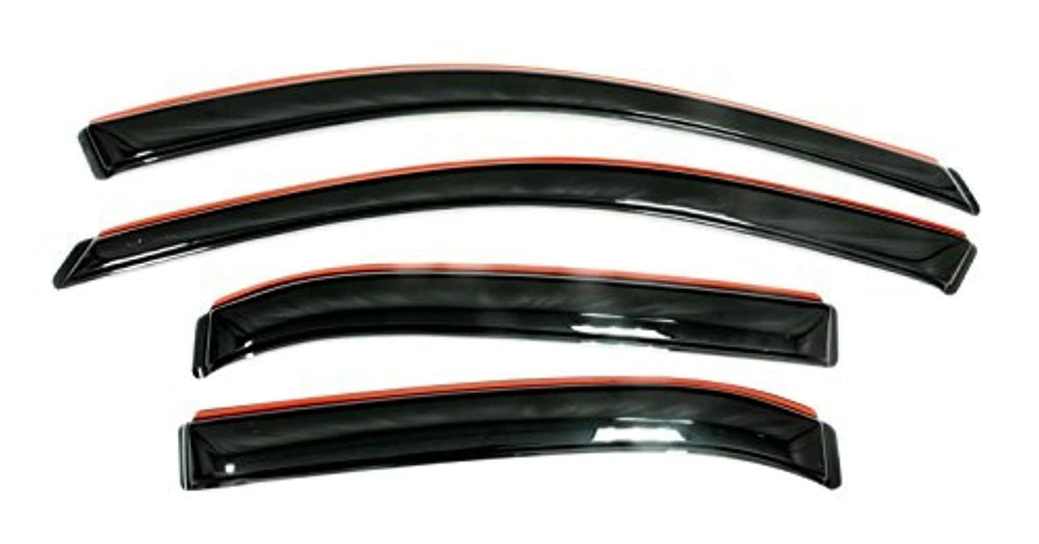Auto Ventshade [Avs] In-Channel Rain Guards For 2015 - 2024 Ford Edge, 4 Pcs. | Window Vent Visors - Smoke | 194930