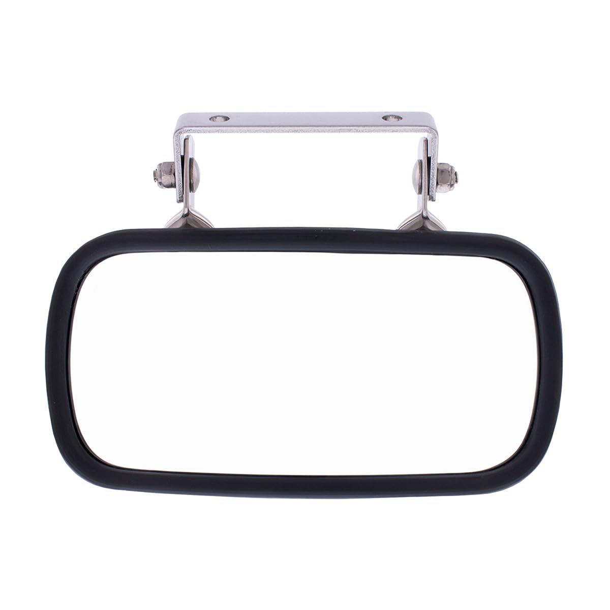 United Pacific 43001 Stainless Steel Rectangular Convex Mirror W/U-Bracket For Cars, Trucks, Boats, Tractors, Forklifts, Improve
