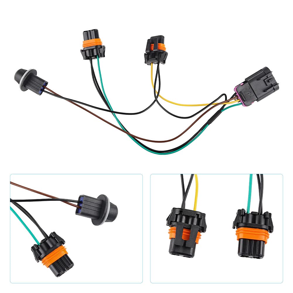 WMPHE Compatible with Headlight Wiring Harness Pontiac Grand Prix 2004 2005 2006 2007 2008, Headlamp Wiring Harness, Front Lamp