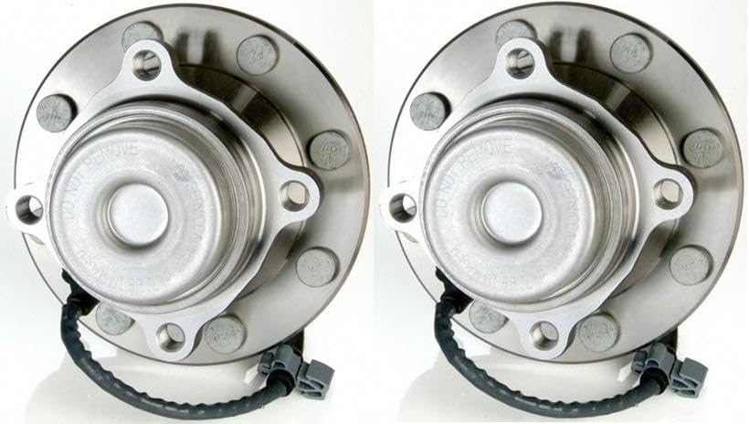 Trq Front Wheel Hub Bearings Assembly Set Compatible With 2003-2017 Chevrolet Express 3500 2009-2017 Express 4500 Gmc Savana 350