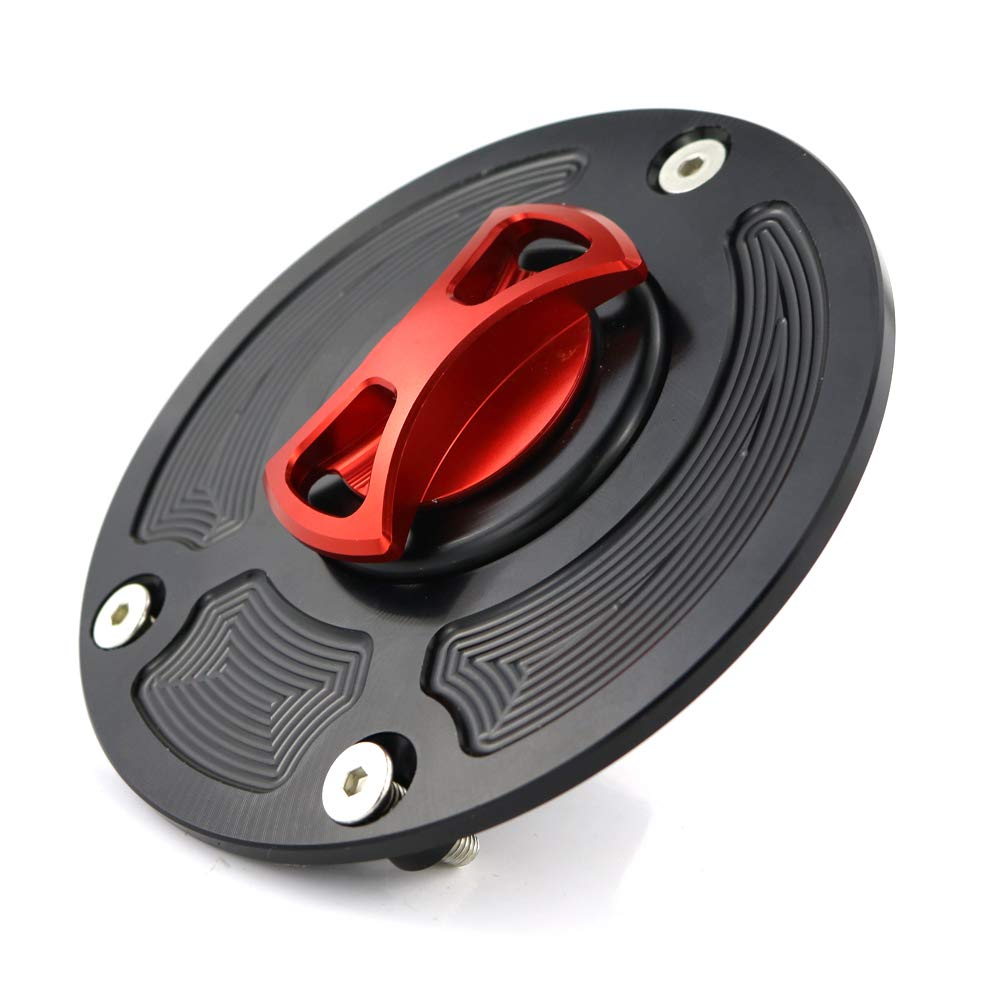 Xitomer CNC Aluminum Billet Fuel Tank Cap, Fit for ZX-6R ZX636 2007-18/ Ninja ZX-10R 2006-17/ KLE650 2007-18/ KLZ1000 2012-18/ Z