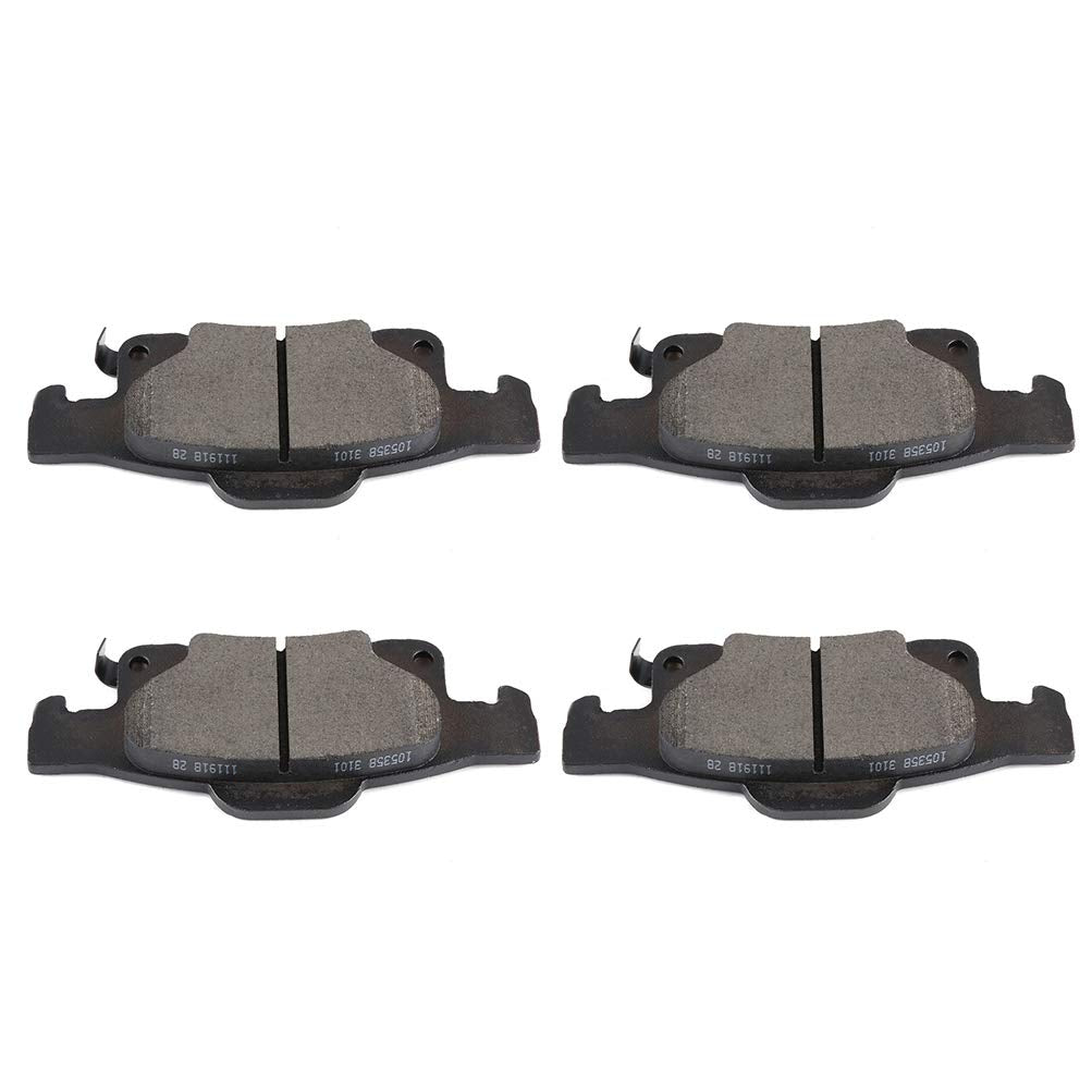 Cciyu D1498 Ceramic Rear Brake Pad Set Fit For 2011-2018 For Dodge For Durango,2011-2019 For Jeep Grand For Cherokee
