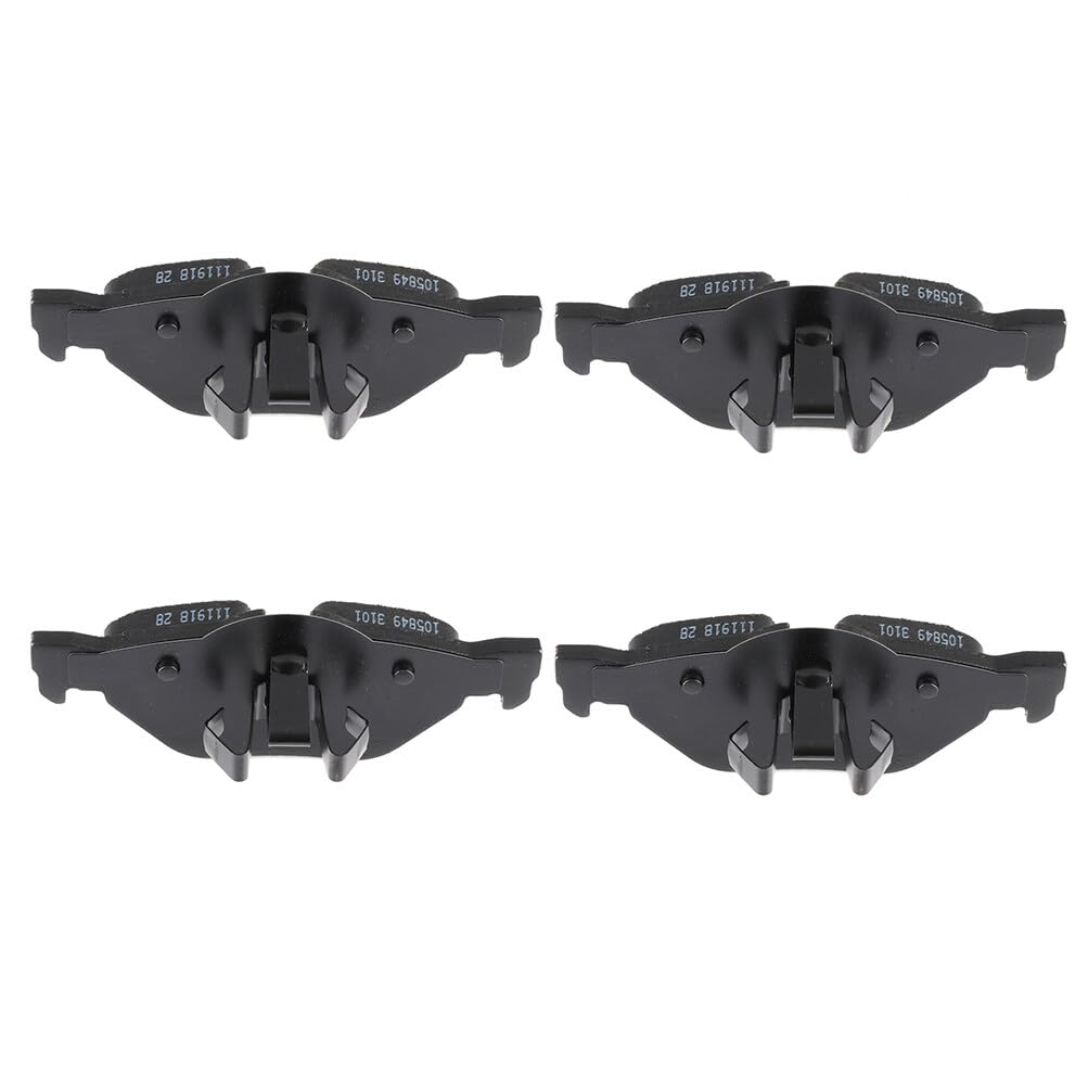 Eccpp D1267-7286 4Pcs Rear Semi Metallic Disc Brake Pad Set Fit For Bmw 128I 2008-2013,For 323I 2006-2011,For 325I 2006,For 325X