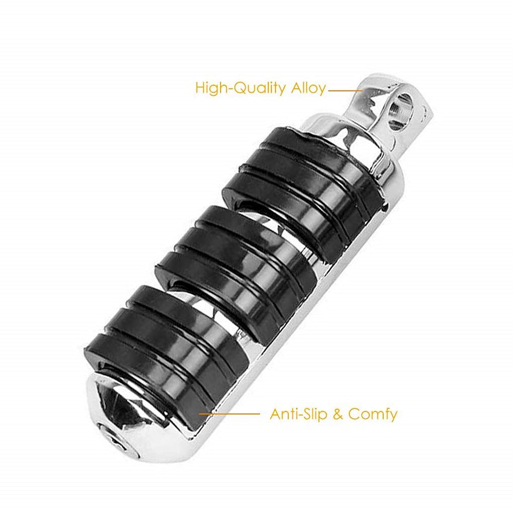 Foot Pegs Anti Vibration Footpegs Male Mount Pegs Fit For Harley Davidson Sportster Honda Yamaha Suzuki Kawasaki