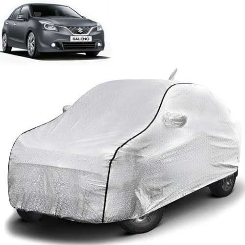 Pivalo Car Cover For Maruti Baleno All Model & Years (20152025) 100% Waterproof With Mirror & Antenna Pocket Triple Stitched Bo