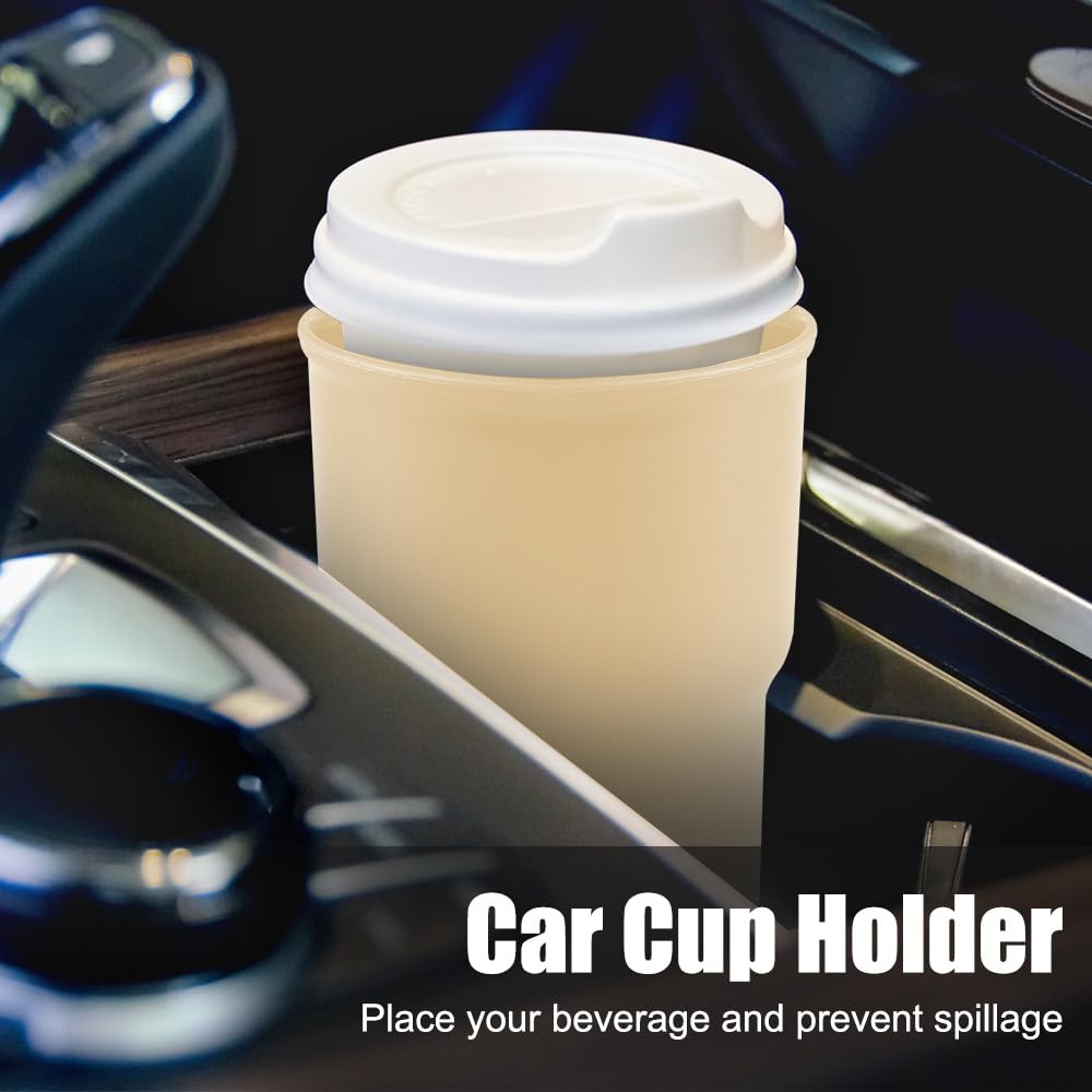 Mioyoow Car Cup Holder Hook, Wear-Resistant Auto Drink Holder 3.54'' Caliber Window Door Cup Holder With Ventilation Clip For Co