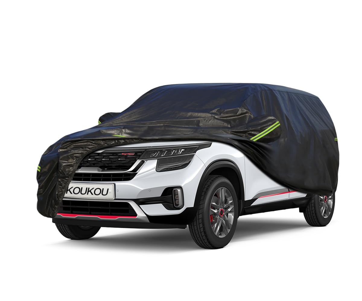 Koukou Waterproof Suv Car Cover Suitable For Kia Seltos From 2019 To 2025, 7 Layers Windproof All Weather Waterproof Outdoor Cov