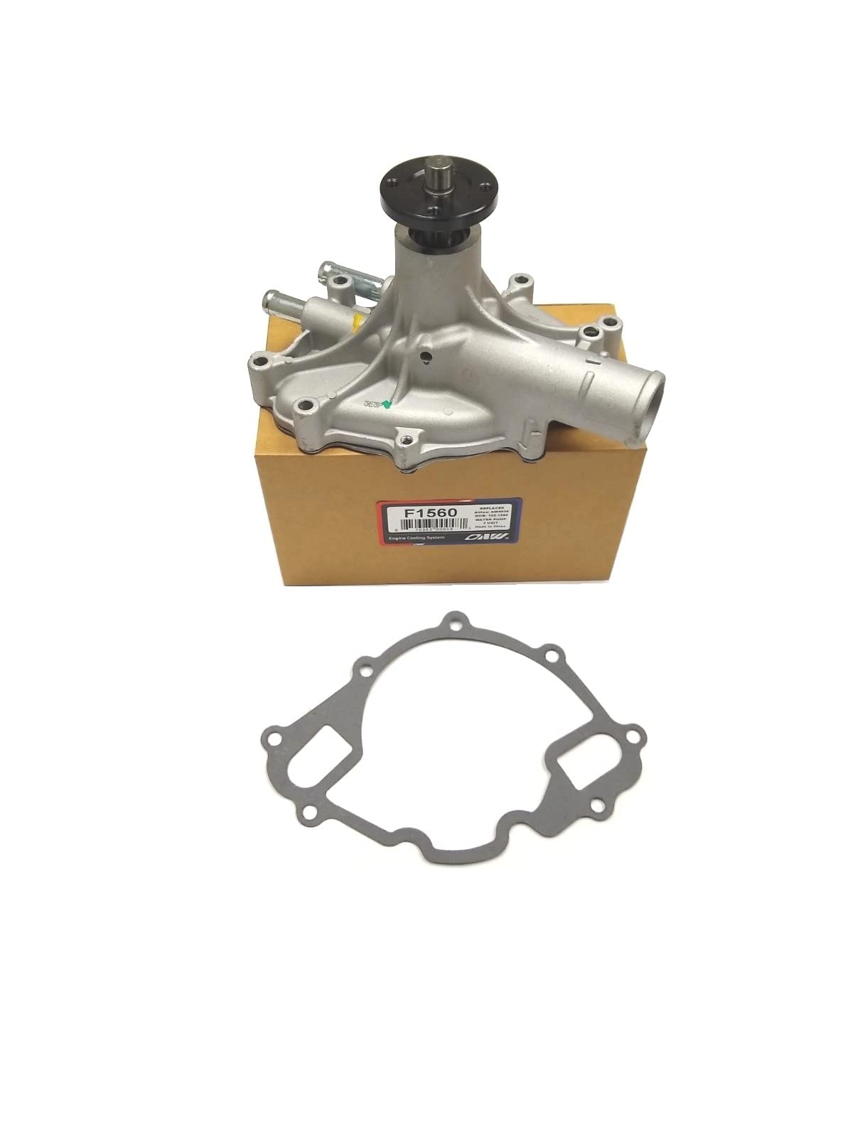 OAW F3270 Engine Water Pump w/ 4 Bolts Pulley hub for Ford 5.0L-V8 on 2011-2018 Mustang, 11-17 F150 / Lobo 11-14 Lincoln Mark LT
