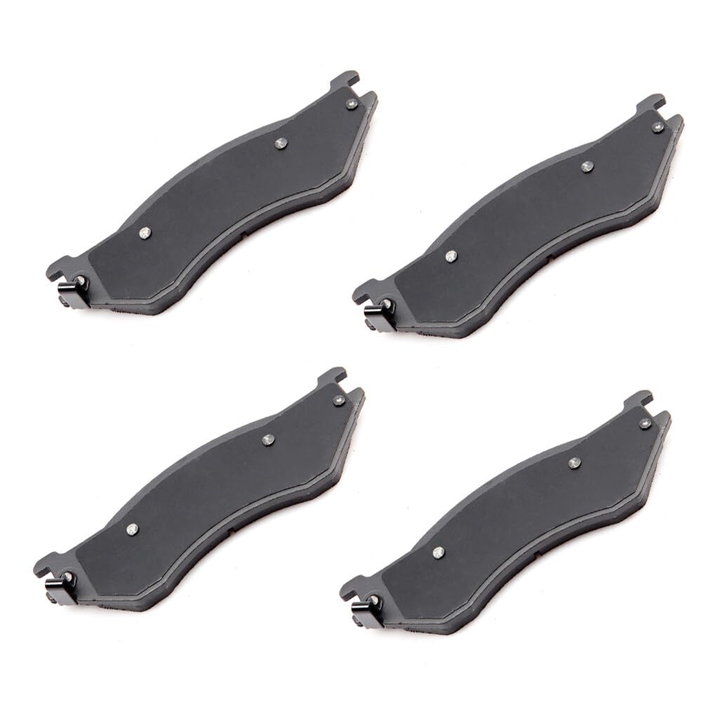 Cciyu D702 Rear Semi-Metallic Disc Brake Pads Kit For Dodge B1500 Durango Ram 1500 Ram 1500 Van For Ford Expedition For F-150 Fo