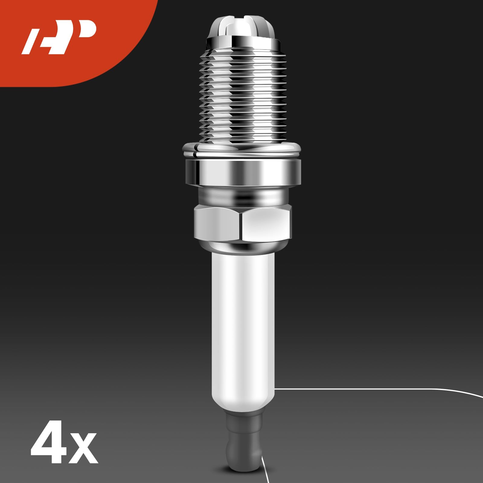 A-Premium Ignition Coil Pack & Iridium Spark Plugs Set for Audi A3/A4 & VW Jetta/Tiguan 2.0L 2.5L (2004-