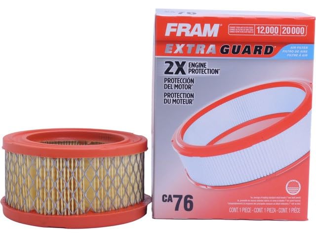 FRAM Extra Guard Rigid Round Engine Air Filter Replacement, Easy Install w/Advanced Engine Protection and Optimal Performance, C