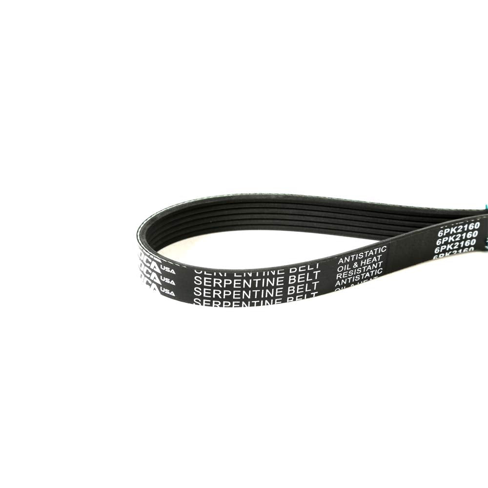 MOCA EPDM 6PK2160 Belt Fits 1994-1995 for Ford Taurus Wagon 3.0L & 1996-1999 Mercedes-Benz C230 Sedan 2.3L & 1995-2001 Mercury S