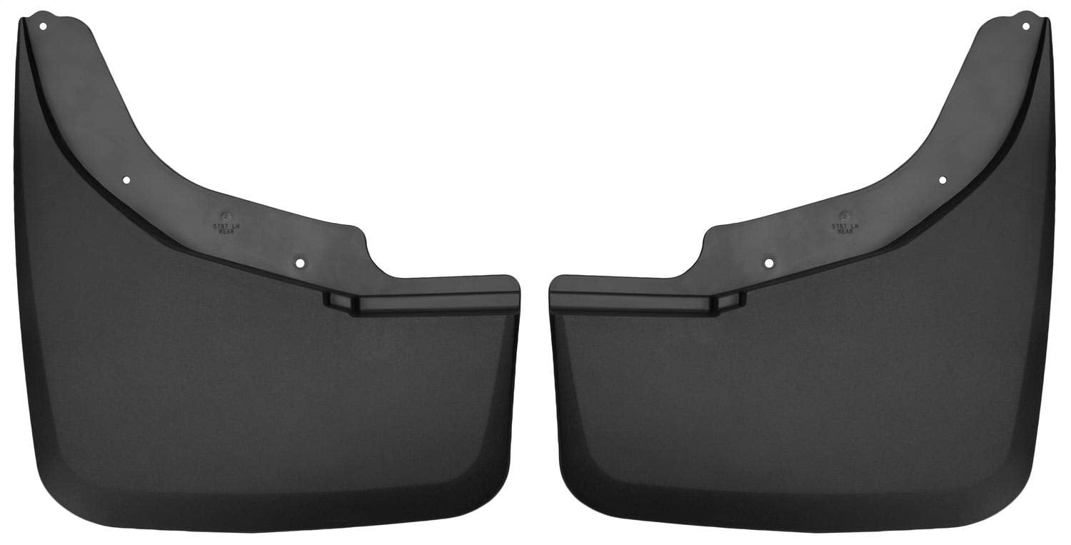 Husky Liners - Rear Mud Guards | 2015-2019 Chevrolet Silverado/GMC Sierra 3500 HD w/Dual Rear Wheels, Rear Set - Black, 2 Pc. | 