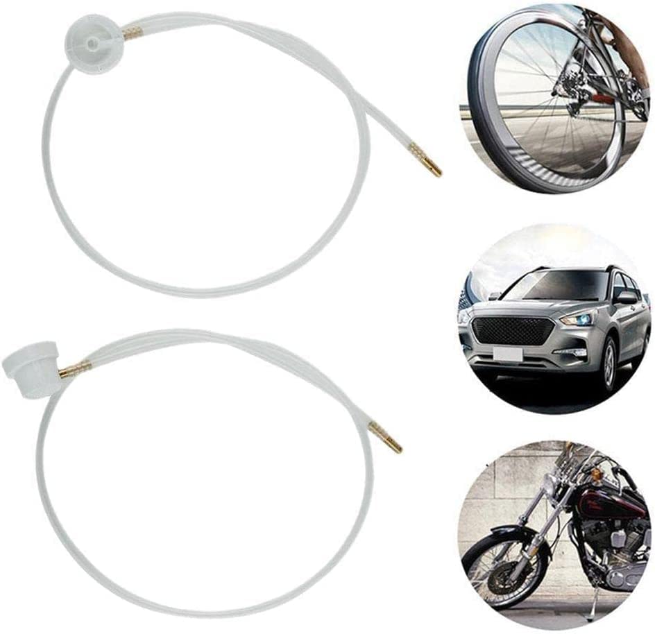 2 Pcs 2Xaerosol Nozzle W/ 19.69In. 360 Degrees Extension Hose For Male Stem Spray Cans Fluid Auto Car Nozzle Film 4.5Mm Extensio