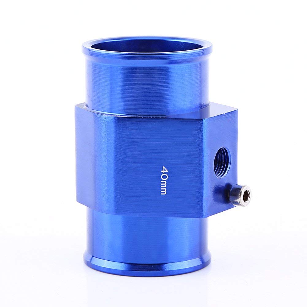 Universal Water Temp Joint Pipe,Aluminum Water Temp Temperature Joint Pipe Gauge Radiator Hose Adapter(40Mm)