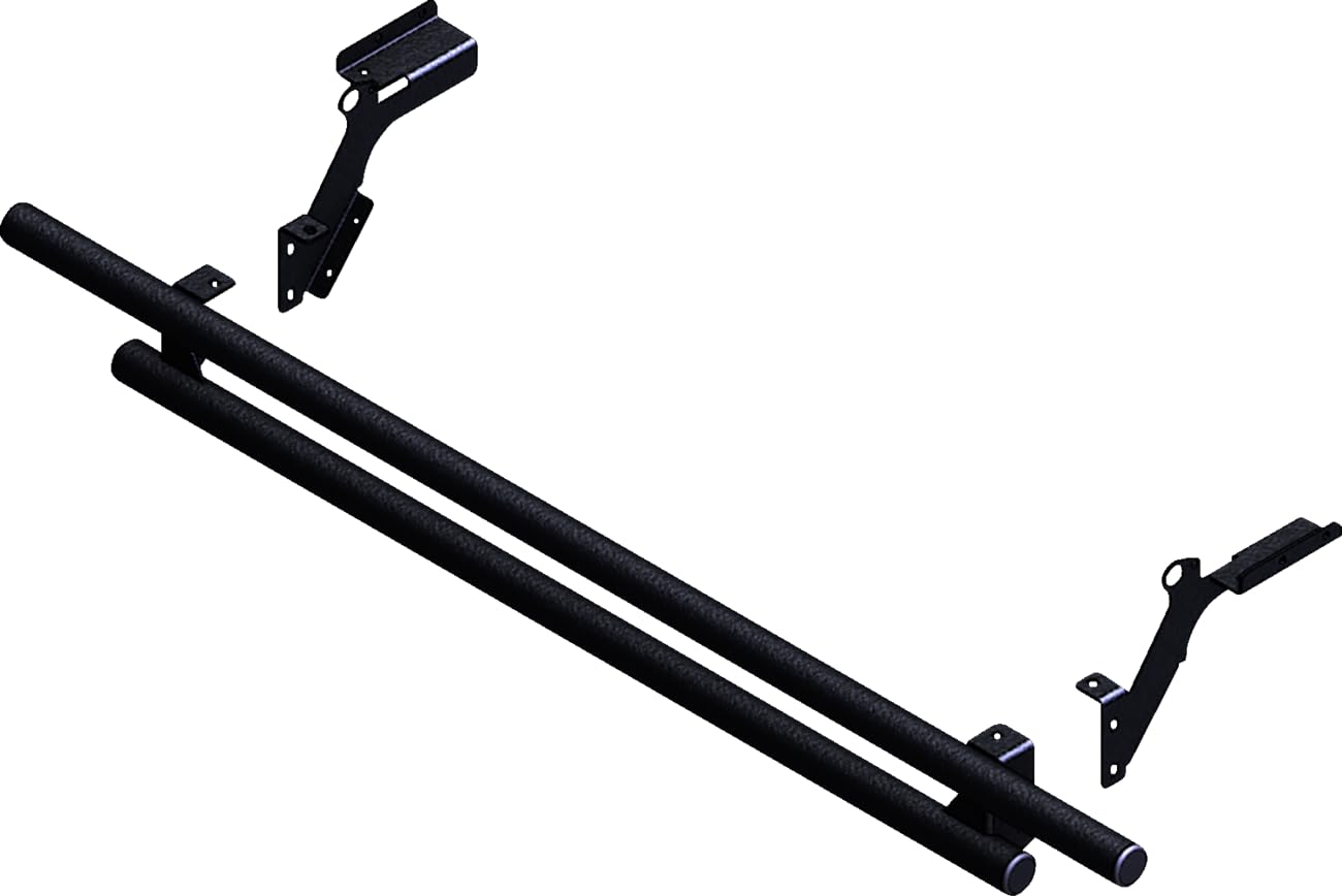 KFI Products 101585 Rear Double Tube Bumper, Black