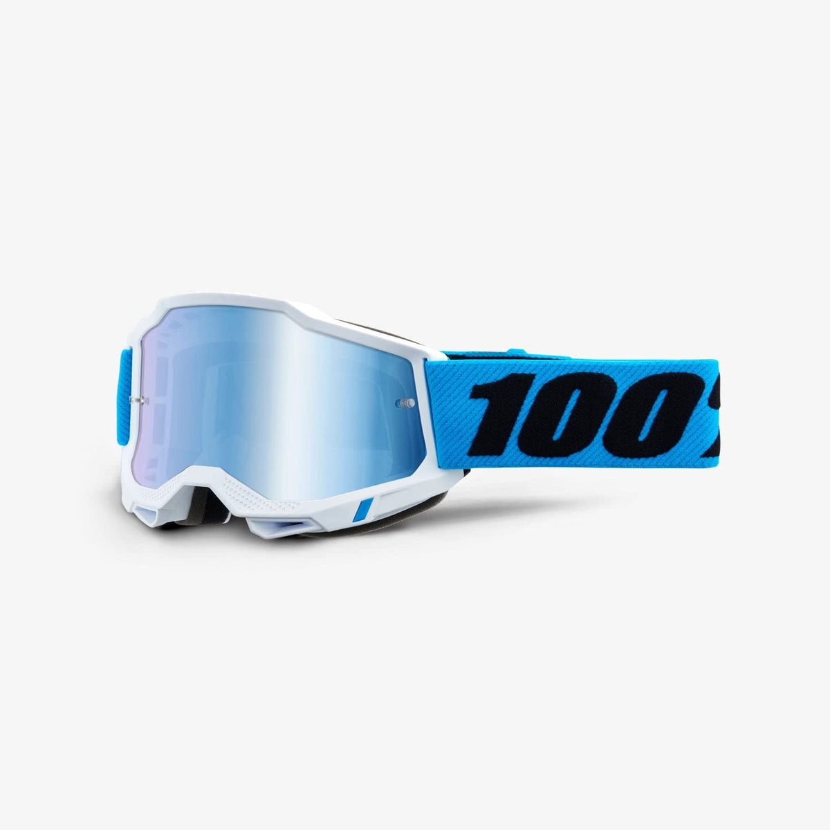 100% Accuri 2 Motocross & Mountain Biking Adult Goggles (Novel - Mirror Blue Lens)