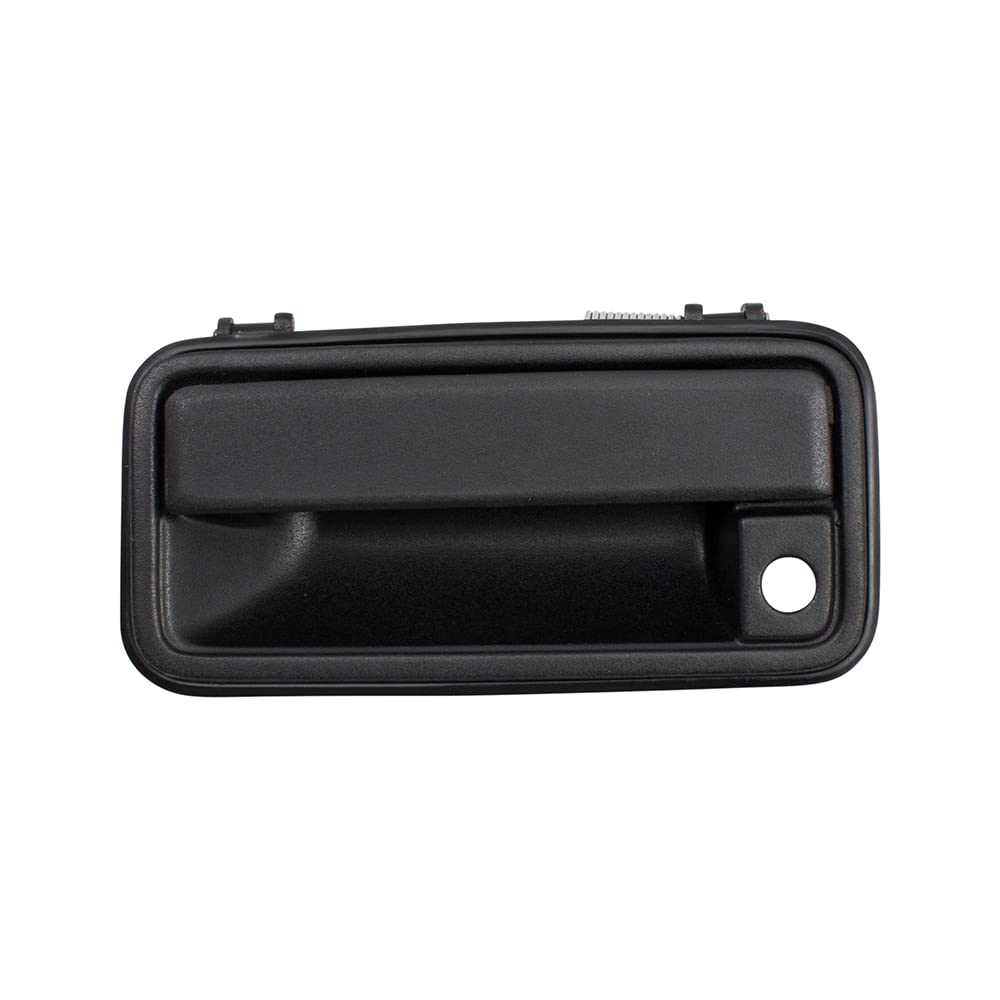 AutoandArt Brock Replacement Driver & Passenger Side Front Outside Textured Black Metal Door Handle & Base compatible with 1995-2000 GM Pickup Truck