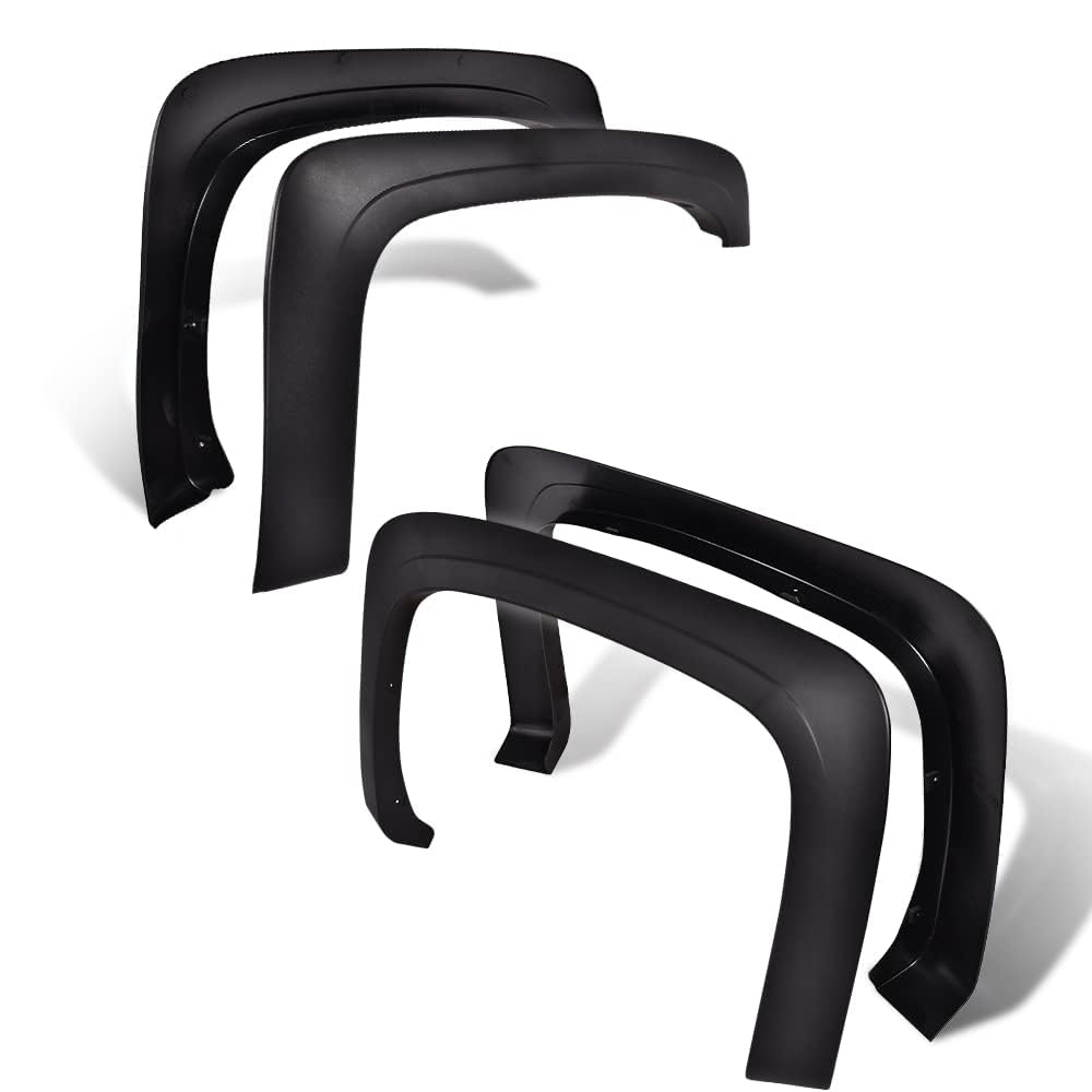 G-Plus 4Pcs Fender Flares, Compatible With Chevy Silverado 1500 2007-2013/ Fit Silverado 2500Hd 3500Hd 2007-2014, 78.0''/97.6''