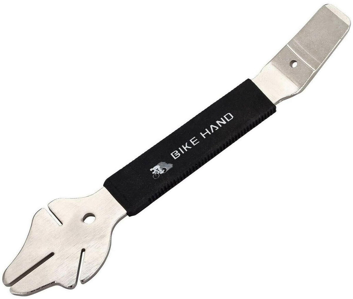 Bikehand Bike Dual Functions Disc Rotor True Alignment Truing Fork & Disc Brake Caliper Piston Press Spreading Tool Wrench Ratch