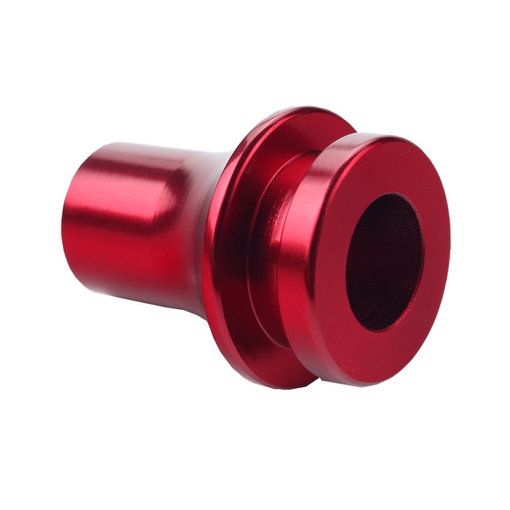 Dewhel Jdm Shift Knob Boot Retainer/Adapter For Manual Gear Shifter Lever 10X1.5 Color Red