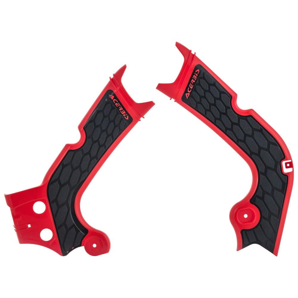 Acerbis X-Grip Frame Guards Red/Black For Honda Crf450R 2017-2018