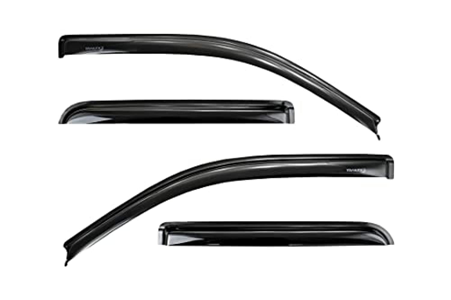Trailfx Rain Guard Tape On Window Vent Visors Acrylic With A Smoke Tint 4 Piece Compatible With F150 Crew Cab 09-14 - 4155H