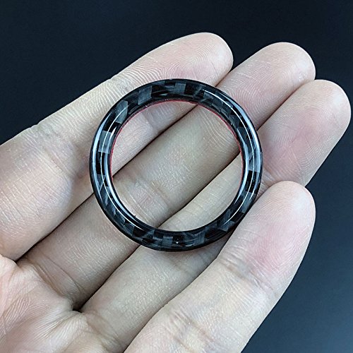 Carbon Fiber Car Engine Start Stop Ignition Key Ring Sticker For Bmw E90 E92 E93 3 Series Engine Start Button Cover (Solid Color)