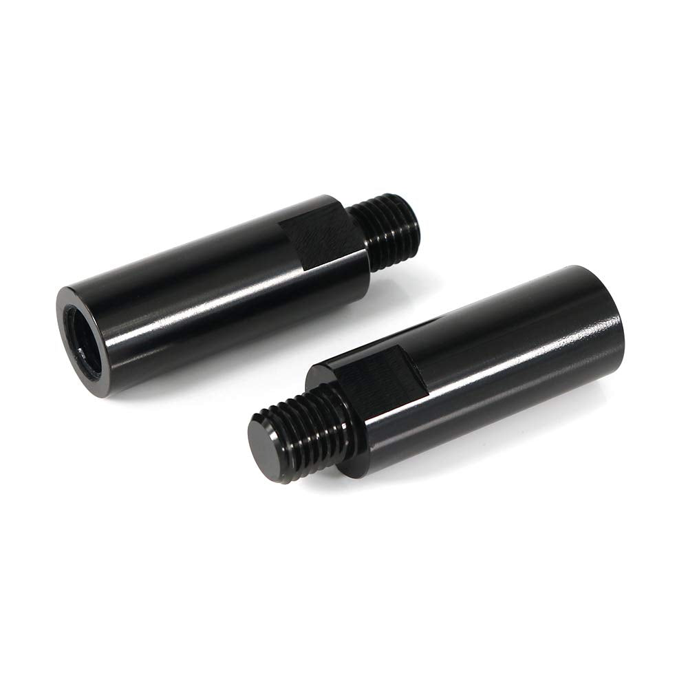 Xitomer 4 Pcs 40Mm Mirror Risers M10 X 1.25 Motorcycle Rear View Mirror Extenders, Fit For Grom Msx125/ Z800 / Dl650 / Mt-07 Fz-07 / Tracer 900 Gt 18-20 / Xsr700, Aluminum Cnc